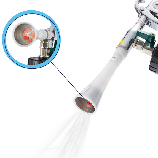 BenBow 004 Classic - Cleaning gun with metal reinforced nozzle and 1L container
