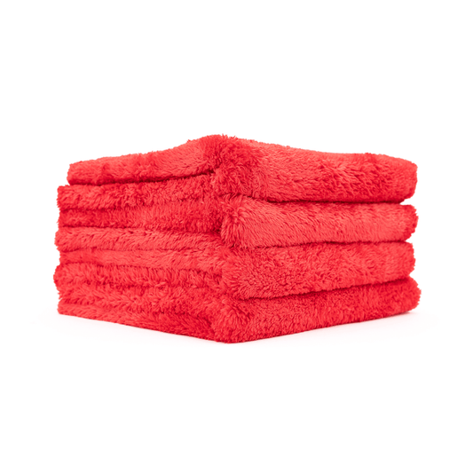 The Rag Company Eagle Edgeless 500 Microfiber Towel 4PK (Red)