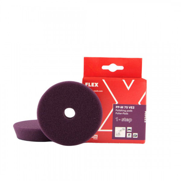 Flex PP-M 75 VE2 1 Step Medium Pad 75mm (3") 2Pk Flex PP-M 75 VE2 1 Step Medium Pad 75mm (3") 2Pk
