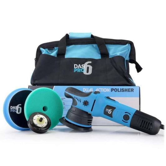 DAS-6 PRO Dual Action Polisher v2 With Kit Bag (2 Backing Plates Included)
