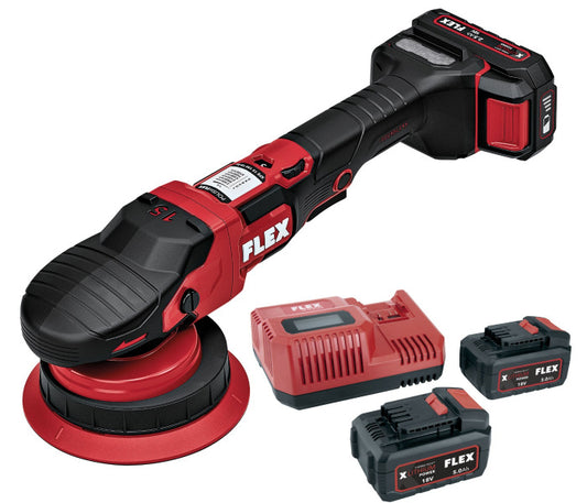 Flex XFE 15 Cordless Dual Action Polisher 150mm 18V Kit- NEW VERSION