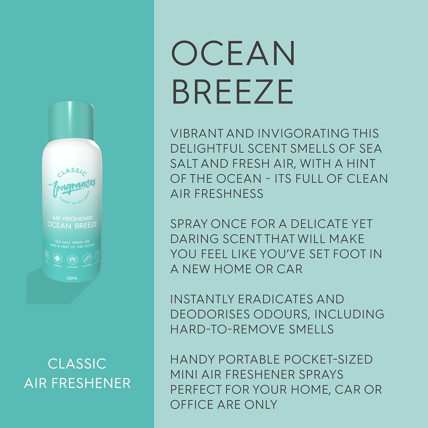 Designer Fragrance Ocean Breeze Mist (125ml)