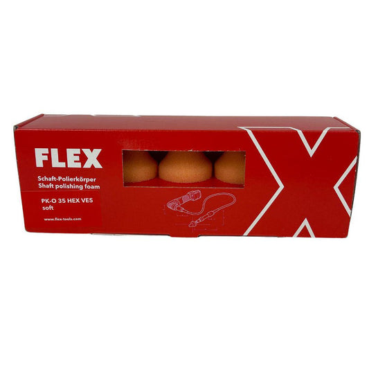 Flex PK-O 35 HEX VE5 Polishing Sponge Orange 5pk