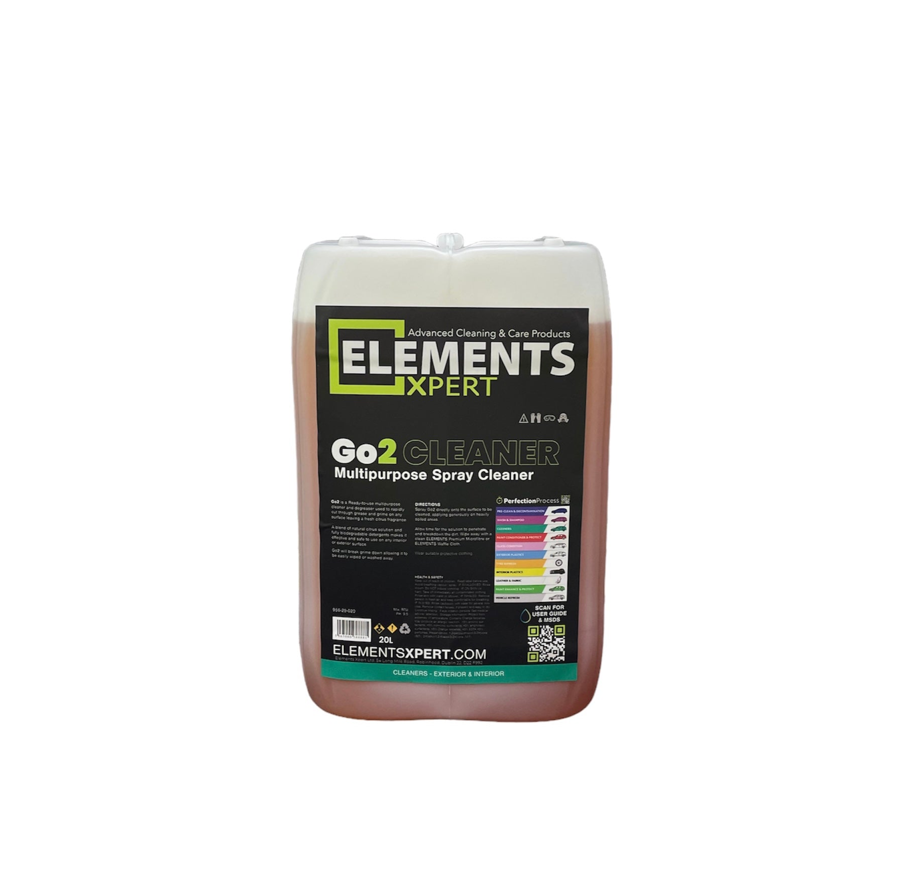 ELEMENTS XPERT Go2 Cleaner - Deep Clean Spray (20L)