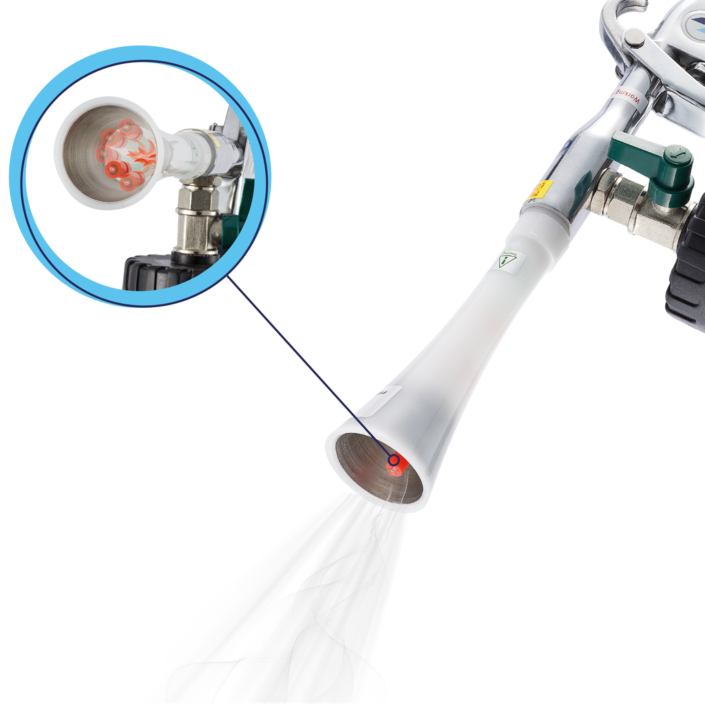 BenBow 004 Classic - Cleaning gun with metal reinforced nozzle and 1L container
