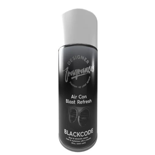 Designer Fragrances Air Con Blast Can Refresh – Black Code (150ml)