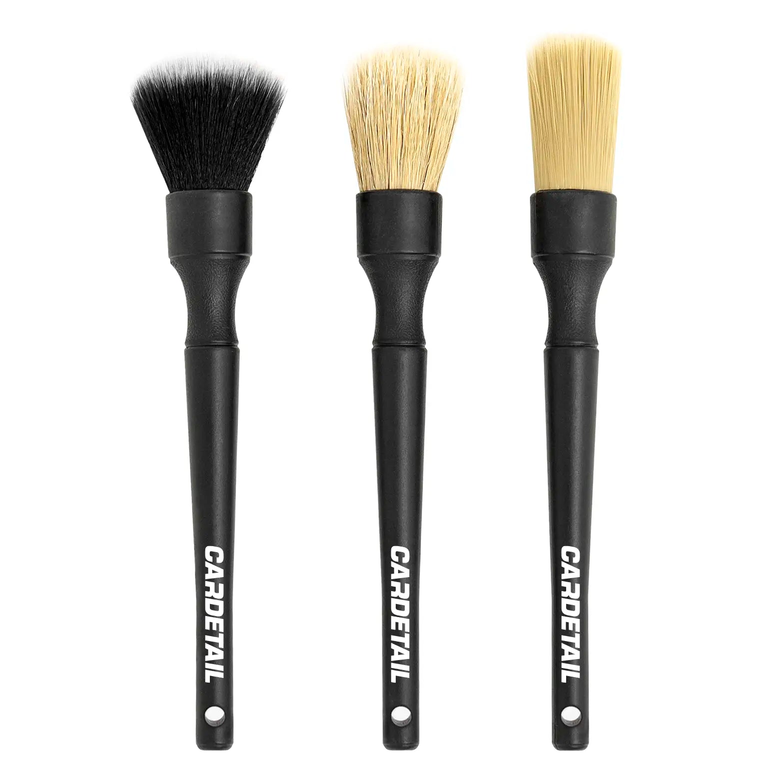 CARDETAIL Auto Detail Brush Set - Set Of 3