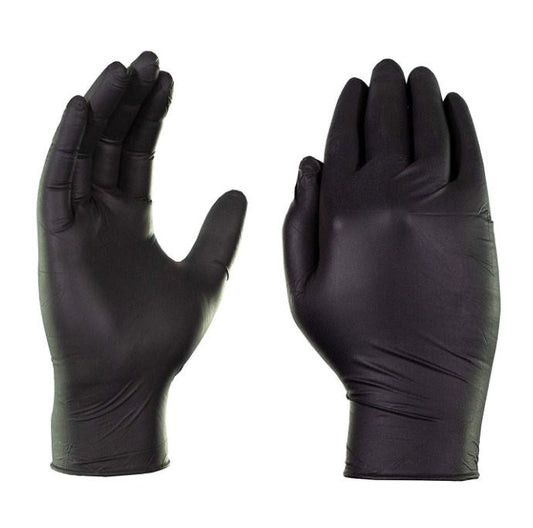 Hygisun Black Nitrile Gloves 10x100pk Case (X-Large)