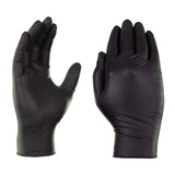 Professional Hygiene Black Nitrile Gloves 100 Gloves (Medium)