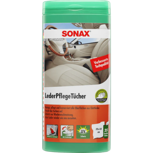 Sonax Leather Care Wipes Box 25-Piece