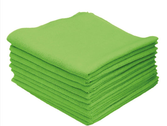 ELEMENTS XPERT Microfibre Cloths (Green) - 10 PACK