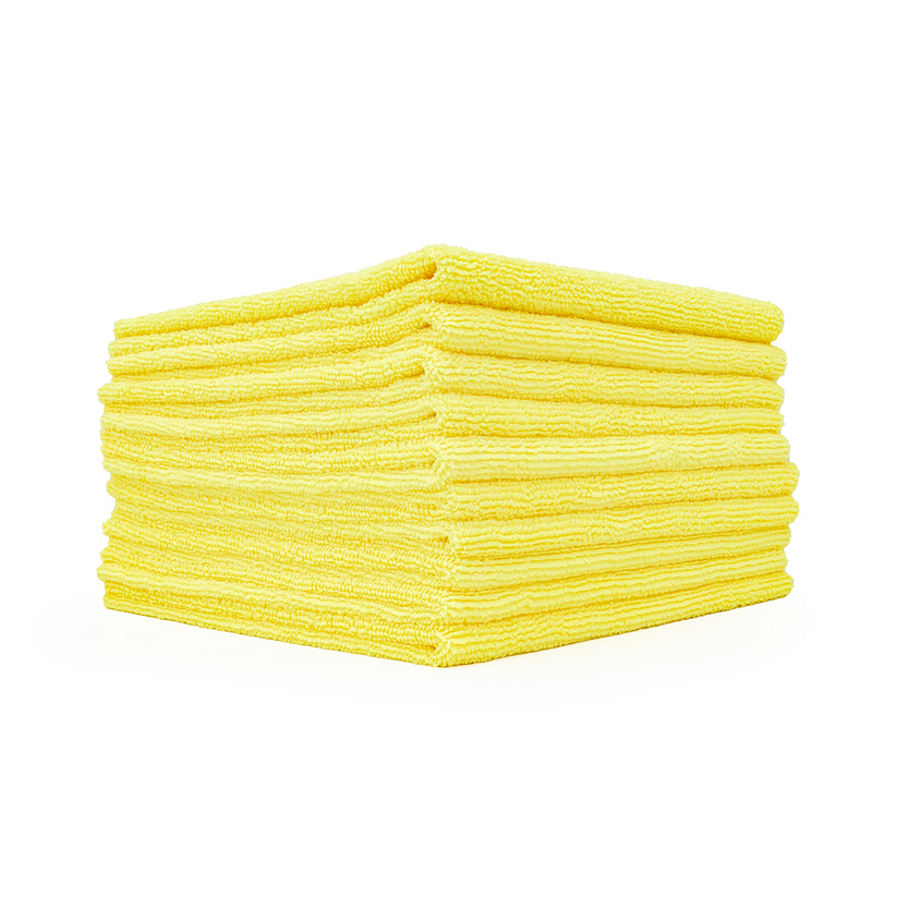 The Rag Company Edgeless 300 Microfibre Cloths (Yellow) 10Pk