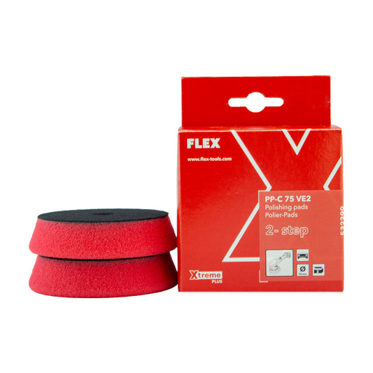 Flex PP-C 75 VE2 Heavy Cut Pad 75mm pad (3") 2pk