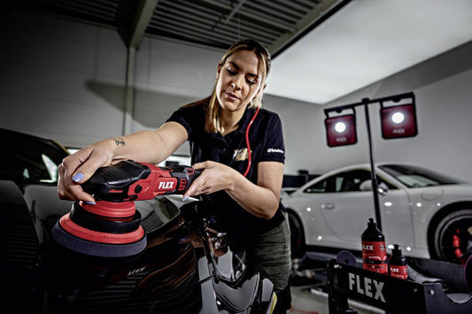 Flex XFE 2 15 14-EC C Polisher with random orbital (With5"& 6" Backing Plate) (New Gen)