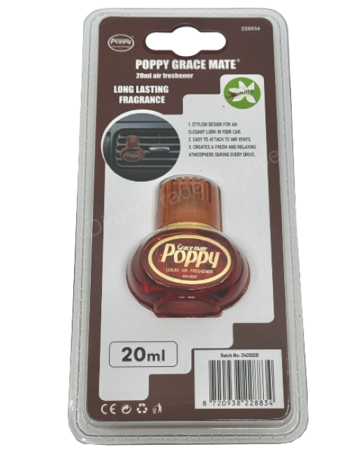 Poppy Air Freshener 20 ml AC Bottle